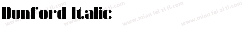 Dunford Italic字体转换